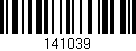Código de barras (EAN, GTIN, SKU, ISBN): '141039'