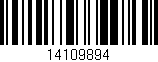 Código de barras (EAN, GTIN, SKU, ISBN): '14109894'