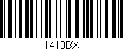 Código de barras (EAN, GTIN, SKU, ISBN): '1410BX'