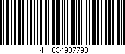 Código de barras (EAN, GTIN, SKU, ISBN): '1411034987790'