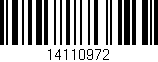 Código de barras (EAN, GTIN, SKU, ISBN): '14110972'
