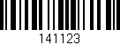 Código de barras (EAN, GTIN, SKU, ISBN): '141123'
