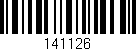 Código de barras (EAN, GTIN, SKU, ISBN): '141126'