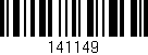 Código de barras (EAN, GTIN, SKU, ISBN): '141149'