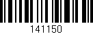 Código de barras (EAN, GTIN, SKU, ISBN): '141150'