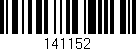 Código de barras (EAN, GTIN, SKU, ISBN): '141152'