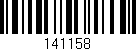 Código de barras (EAN, GTIN, SKU, ISBN): '141158'