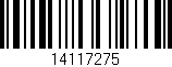 Código de barras (EAN, GTIN, SKU, ISBN): '14117275'