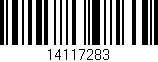 Código de barras (EAN, GTIN, SKU, ISBN): '14117283'