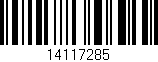 Código de barras (EAN, GTIN, SKU, ISBN): '14117285'