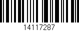 Código de barras (EAN, GTIN, SKU, ISBN): '14117287'