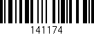 Código de barras (EAN, GTIN, SKU, ISBN): '141174'