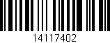 Código de barras (EAN, GTIN, SKU, ISBN): '14117402'
