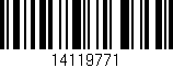 Código de barras (EAN, GTIN, SKU, ISBN): '14119771'