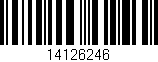 Código de barras (EAN, GTIN, SKU, ISBN): '14126246'