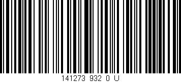 Código de barras (EAN, GTIN, SKU, ISBN): '141273_932_0_U'