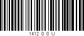 Código de barras (EAN, GTIN, SKU, ISBN): '1412_0_0_U'