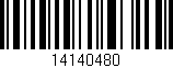 Código de barras (EAN, GTIN, SKU, ISBN): '14140480'