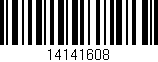 Código de barras (EAN, GTIN, SKU, ISBN): '14141608'
