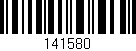 Código de barras (EAN, GTIN, SKU, ISBN): '141580'