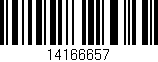 Código de barras (EAN, GTIN, SKU, ISBN): '14166657'