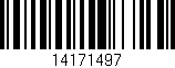 Código de barras (EAN, GTIN, SKU, ISBN): '14171497'