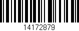 Código de barras (EAN, GTIN, SKU, ISBN): '14172879'
