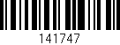 Código de barras (EAN, GTIN, SKU, ISBN): '141747'