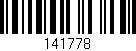 Código de barras (EAN, GTIN, SKU, ISBN): '141778'