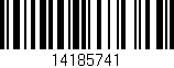 Código de barras (EAN, GTIN, SKU, ISBN): '14185741'