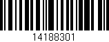 Código de barras (EAN, GTIN, SKU, ISBN): '14188301'