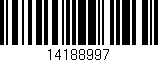 Código de barras (EAN, GTIN, SKU, ISBN): '14188997'