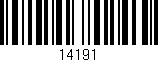 Código de barras (EAN, GTIN, SKU, ISBN): '14191'