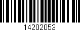 Código de barras (EAN, GTIN, SKU, ISBN): '14202053'