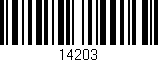 Código de barras (EAN, GTIN, SKU, ISBN): '14203'