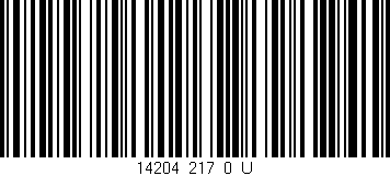 Código de barras (EAN, GTIN, SKU, ISBN): '14204_217_0_U'