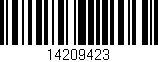 Código de barras (EAN, GTIN, SKU, ISBN): '14209423'