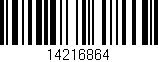 Código de barras (EAN, GTIN, SKU, ISBN): '14216864'