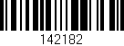 Código de barras (EAN, GTIN, SKU, ISBN): '142182'