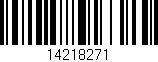 Código de barras (EAN, GTIN, SKU, ISBN): '14218271'