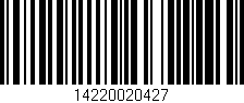 Código de barras (EAN, GTIN, SKU, ISBN): '14220020427'