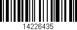 Código de barras (EAN, GTIN, SKU, ISBN): '14226435'