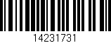 Código de barras (EAN, GTIN, SKU, ISBN): '14231731'