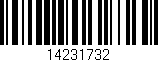 Código de barras (EAN, GTIN, SKU, ISBN): '14231732'