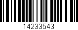 Código de barras (EAN, GTIN, SKU, ISBN): '14233543'
