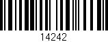 Código de barras (EAN, GTIN, SKU, ISBN): '14242'