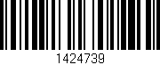 Código de barras (EAN, GTIN, SKU, ISBN): '1424739'