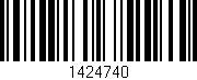 Código de barras (EAN, GTIN, SKU, ISBN): '1424740'