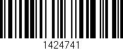 Código de barras (EAN, GTIN, SKU, ISBN): '1424741'