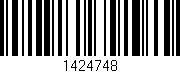 Código de barras (EAN, GTIN, SKU, ISBN): '1424748'